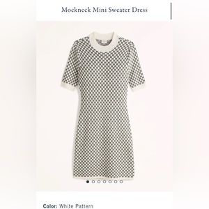 Mock neck sweater dress